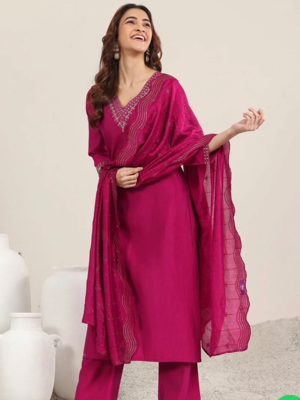 Pink salwar suit